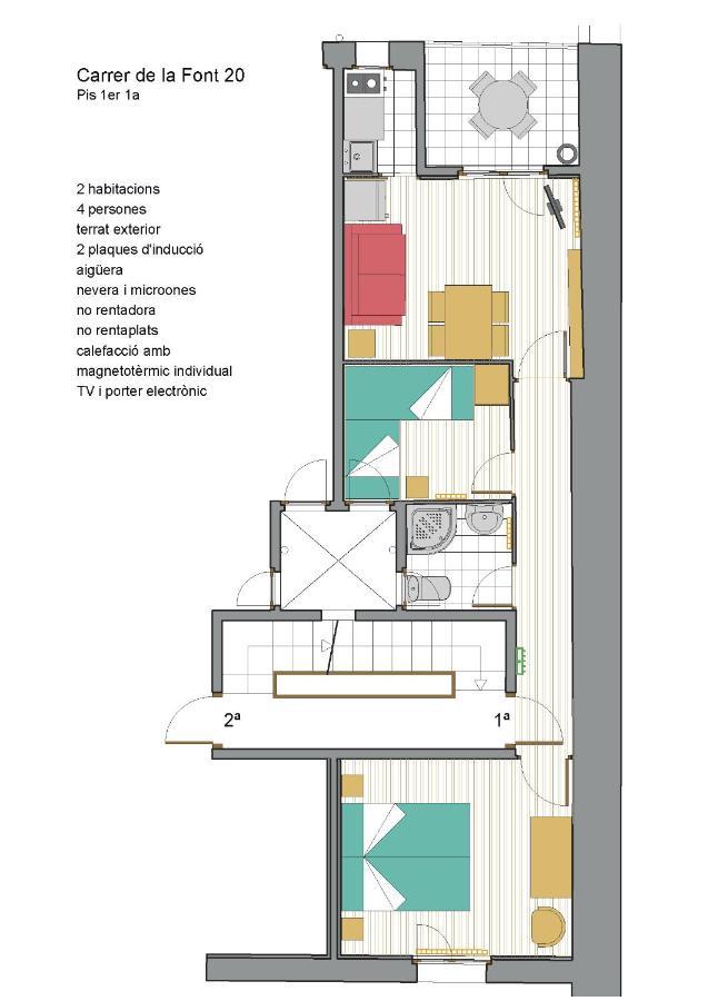Cal Tofones, 1Er 1A. Apartament Turistic A Borreda, 08619-Barcelona Exterior photo